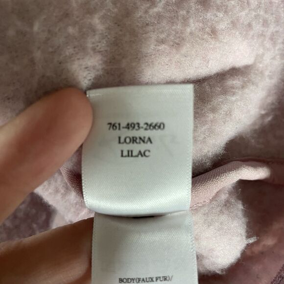 Rails Lorna Sherpa fleece jacket Womens Medium lilac purple pink Sherpa Snap Up - Picture 10 of 14